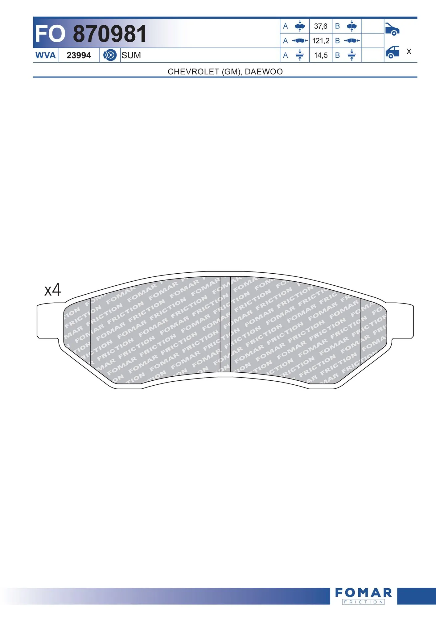 Brake Pad Set, disc brake